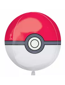 Hliníkový balónek Pokémon Poké Ball 38 x 40 cm
