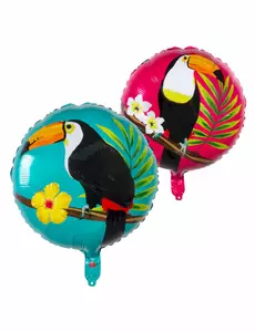 Fóliový balónek toukan modro-fuchsiový 45 cm