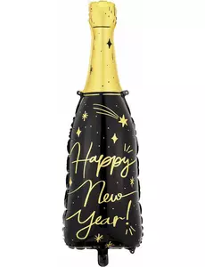 Obří fóliový balónek Happy New Year láhev 98 cm