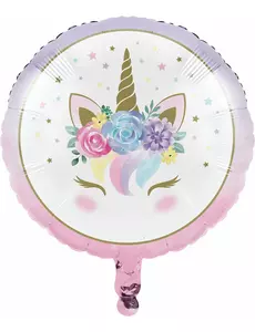 Fóliový balónek White Fairy Unicorn 45 cm
