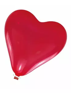 Obří červený latexový balónek srdce 61 cm