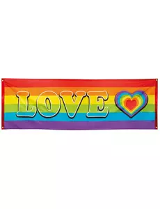 Banner Rainbow LOVE 74 X 220 cm