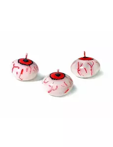 Plovoucí krvavé oko – svíčka Halloween 4cm