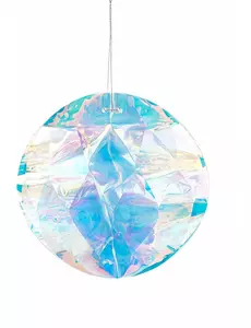 Iridescentní diamantová origami závěsná koule 20 cm
