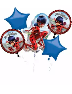 Kytice 5 fóliových balónků Ladybug