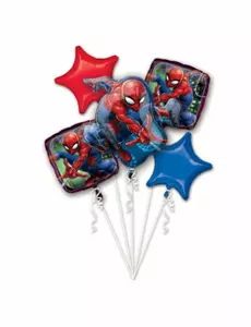 Kytice 5 fóliových balónků Spiderman