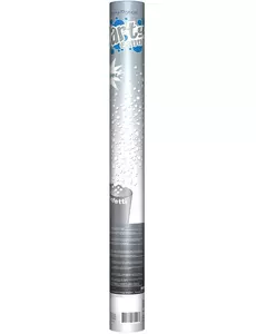Stříbrný konfeti kanón 60cm