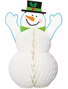 Dekorace sněhulák 30 cm