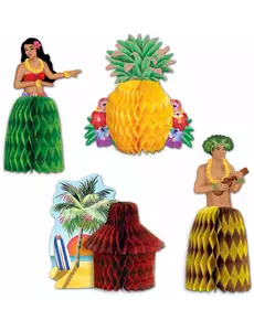 Havajské stolní dekorace (centerpieces)