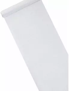 Stříbrný flitrovaný běhoun na stůl 28cm x 5m