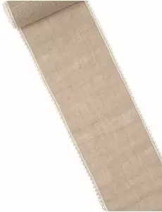 Jutový a krajkový běhoun na stůl 20 cm x 5 m