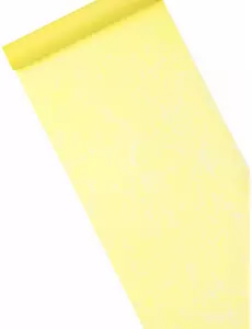 Jasně žlutý netkaný běhoun na stůl 29 cm × 10 m