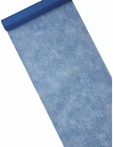 Tmavě modrý netkaný běhoun na stůl 29 cm × 10 m