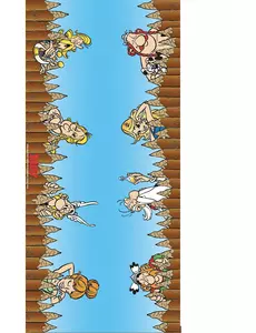 Textilní běhoun na stůl Asterix 3 m