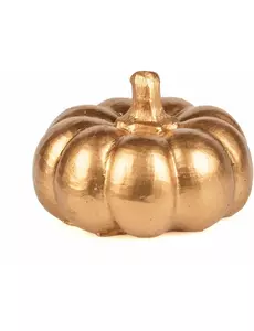 Zlatá pryskyřičná dýně 6,5 cm