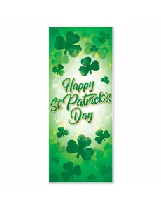 Dekorace na dveře Happy St. Patrick’s Day 150 x 76 cm