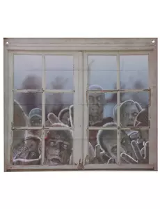 Okenní dekorace zombie 80 x 90 cm
