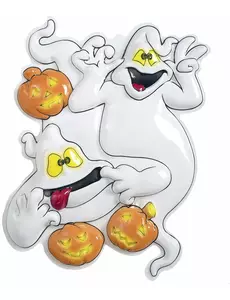 Nástěnná dekorace Halloween duchové a dýně