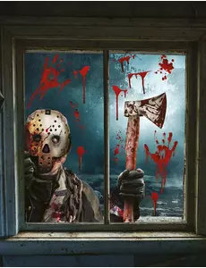 Okenní dekorace Axe Killer 30 x 40 cm