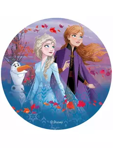 Jedlý oplatkový disk Frozen 2 Anna, Elsa a Olaf 20 cm
