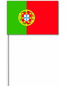 Papírová vlajka Portugalsko 14 x 21 cm