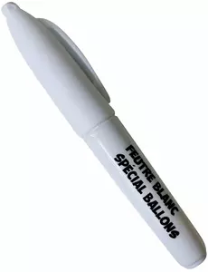Mini bílá plstěná speciální koule (balónek)