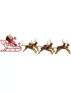 Dekorace na dort Santa na saních 22 cm
