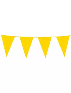 Žlutá girlanda praporků 10m