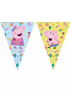 Praporková girlanda Peppa Pig (9 praporků)