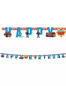 Fireman Sam papírová girlanda Happy Birthday 180 cm