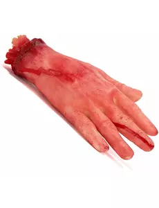 Krvavá useknutá ruka Halloween
