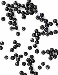 Mini černé třpytivé kuličky 8 mm 10 g