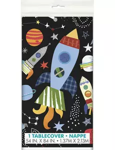 Plastový ubrus Black Universe 137 × 213 cm