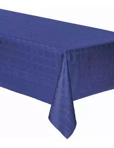 Tmavě modrý damaškový papírový ubrus v roli 6 m