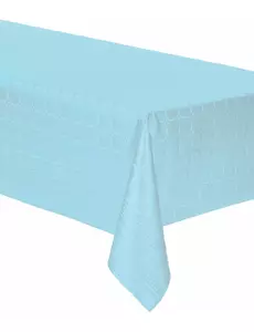 Pastelově modrý damaškový papírový ubrus v roli 6 m