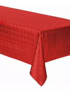 Červený damaškový papírový ubrus v roli 6 m
