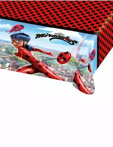 Červeno-černý ubrus Ladybug in Paris 120 x 180 cm