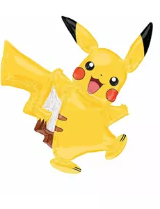 Malý hliníkový balónek Pikachu Pokémon 27 x 33 cm