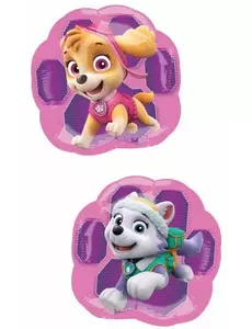 Malý fóliový balónek Paw Patrol Stella a Everest 20 cm