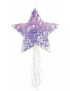 Duhová hvězdná piñata 45 cm
