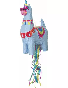 Modrá piñata lama 50 cm