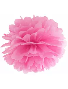 Fuchsiový papírový závěsný pompom 25cm