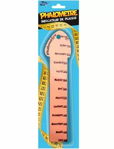 Humorné pravítko „phalometer“
