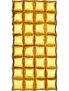 Zlatá balónková záclona 55 x 110 cm
