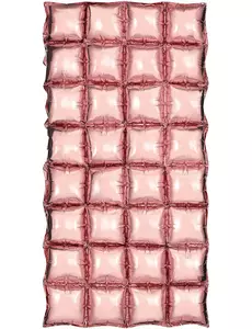 Rose gold balónková záclona 55 x 110 cm