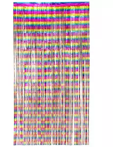 Třpytivý duhový závěs 200 x 100 cm