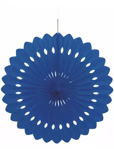 Papírová rozeta půlnoční modrá 40 cm