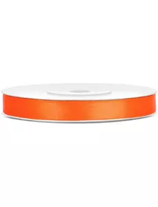 Oranžová saténová stuha 6 mm 25 meters