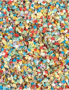 100 gramový sáček vícebarevných konfet