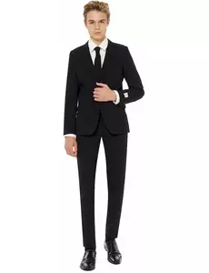 Mr. Black kostým pro teenagery Opposuits, Velikost: 12-14 let (146-152cm)
